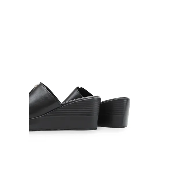 【GREEN PINE】典雅5.5cm厚底楔形鞋黑色(00332161)