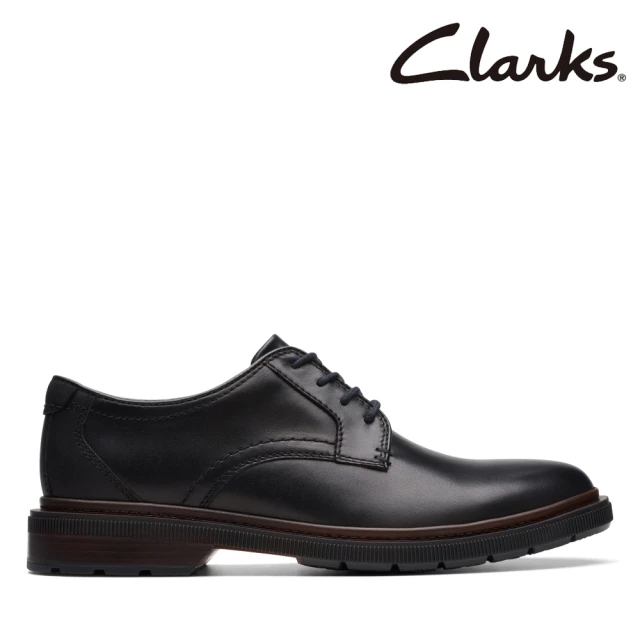 Clarks 男鞋 Burchill Derby 厚底潮流百搭德比鞋(CLM76927D)