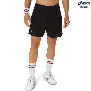 【asics 亞瑟士】針織短褲 男款 網球下著(2041A290-001)