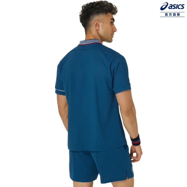 【asics 亞瑟士】POLO 衫 男款  網球上衣(2041A287-412)