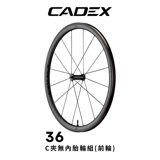 GIANT CADEX 4刀 碟煞無內胎極速碳纖輪組(前輪組