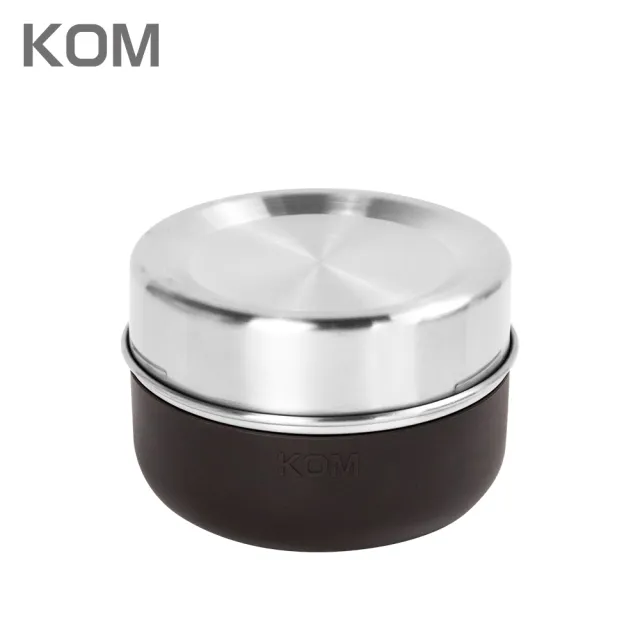 KOM】一器盒成｜可微波不鏽鋼便當盒1入贈便當袋+黏扣布(飯碗/湯碗/菜盤