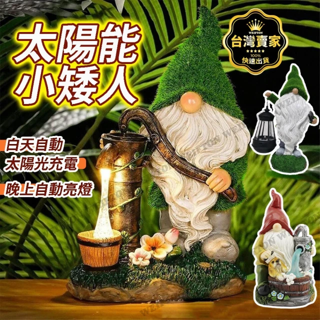 威富登 太陽能小矮人 精靈燈 園藝燈 園藝裝飾 太陽能燈 花園燈 庭院燈 草坪燈 擺飾燈(太陽能小矮人)