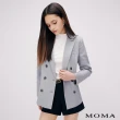 【MOMA】經典格雷系雙排釦西裝外套(灰色)