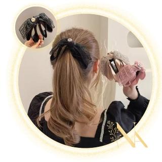 【NANA】娜娜 日系蕾絲蝴蝶結馬尾夾 NA092702(NA092702)