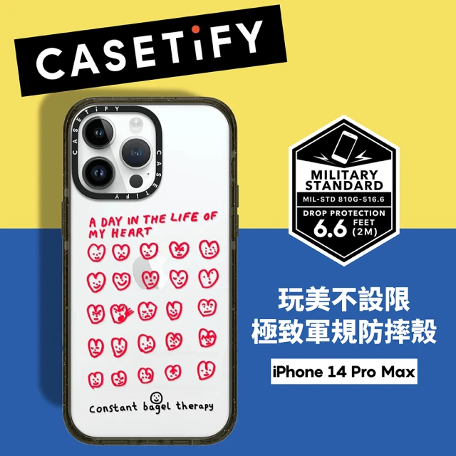 Casetify iPhone 14 Pro Max 耐衝擊透黑-每日心情(支援無線充電)