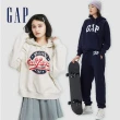 【GAP】女裝 Logo刷毛長袖帽T 碳素軟磨系列-多色可選(445804&762597)