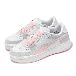 【PUMA】休閒鞋 Ca Pro Queen Of 3S Wns 女鞋 粉 白 麂皮 皮革 低筒 微厚底(395882-01)