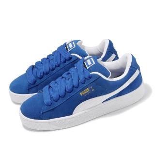 【PUMA】休閒鞋 Suede XL 男鞋 女鞋 藍 白 麂皮 復古 板鞋 情侶鞋(395205-01)