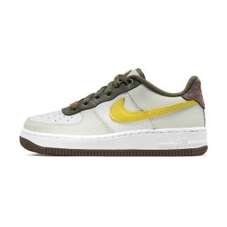 【NIKE 耐吉】Air Force 1 LV8 女鞋 大童 白黃綠色 經典 穿搭 AF1 休閒鞋 FV3647-171