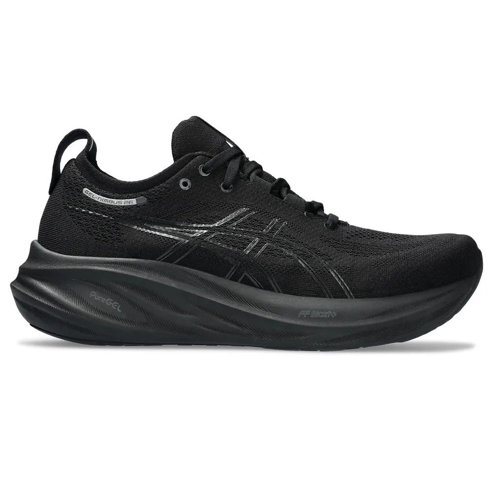 【asics 亞瑟士】GEL-NIMBUS 26-2E 男款 寬楦 緩衝 慢跑鞋(1011B795-002)