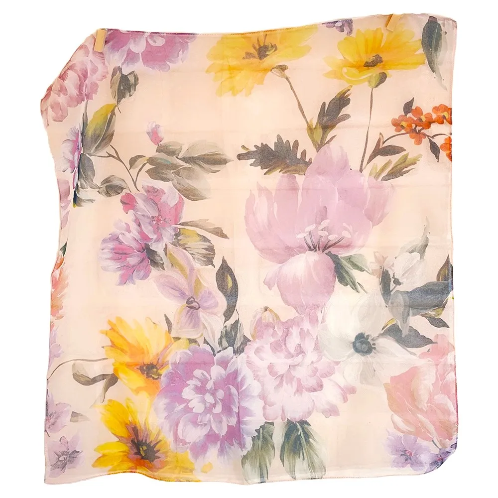 【iTa.a】交換禮物 100%義大利制造雪紡小方巾(時尚.機能.環保-歐洲工藝普及版23)