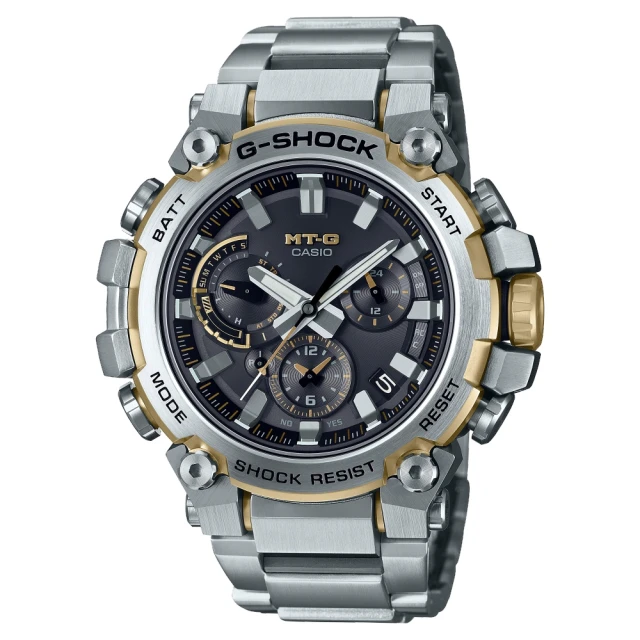 CASIO 卡西歐 G-SHOCK藍芽電波MT-G指針錶(MTG-B3000D-1A9)