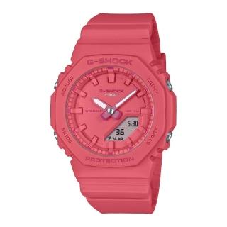 【CASIO 卡西歐】G-SHOCK八角單色雙顯錶(GMA-P2100-4A)