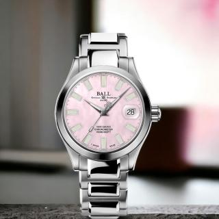 【BALL 波爾】Engineer III Marvelight天文臺機械腕錶-粉36mm(NL9616C-S1C-PK)