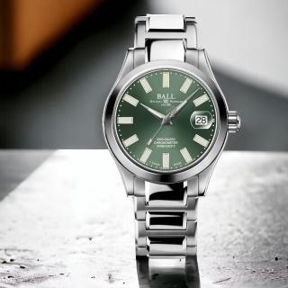 【BALL 波爾】Engineer III Marvelight天文臺機械腕錶-綠36mm(NL9616C-S1C-GR)