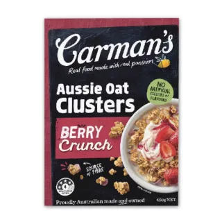 【澳洲 Carmans】草莓莓果脆穀塊(450g/盒)