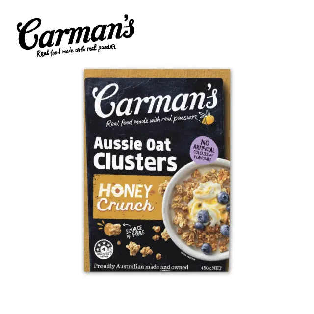 【澳洲 Carmans】蜂蜜脆穀塊(450g/盒)