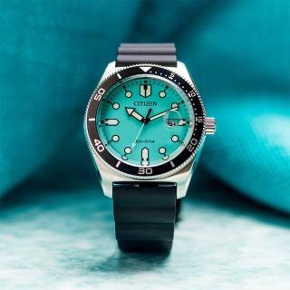 【CITIZEN 星辰】GENTS Eco-Drive光動能 大膽玩色潮流男錶(AW1760-14X/43mm)
