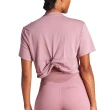 【adidas 愛迪達】ST T 女款 粉色 訓練 運動 短版 上衣 寬鬆 短T 短袖 IL3973
