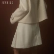 【JESSICA】減齡百搭皺褶裙擺雪紡短裙235101