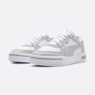 【PUMA】運動鞋 休閒鞋 板鞋 厚底 增高 女鞋 男鞋 CA Pro Classic 白灰色 皮革 情侶鞋(38019007)