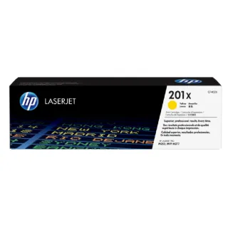 【HP 惠普】官方直營 LaserJet  201X 黃色高容量碳粉匣(CF402X)