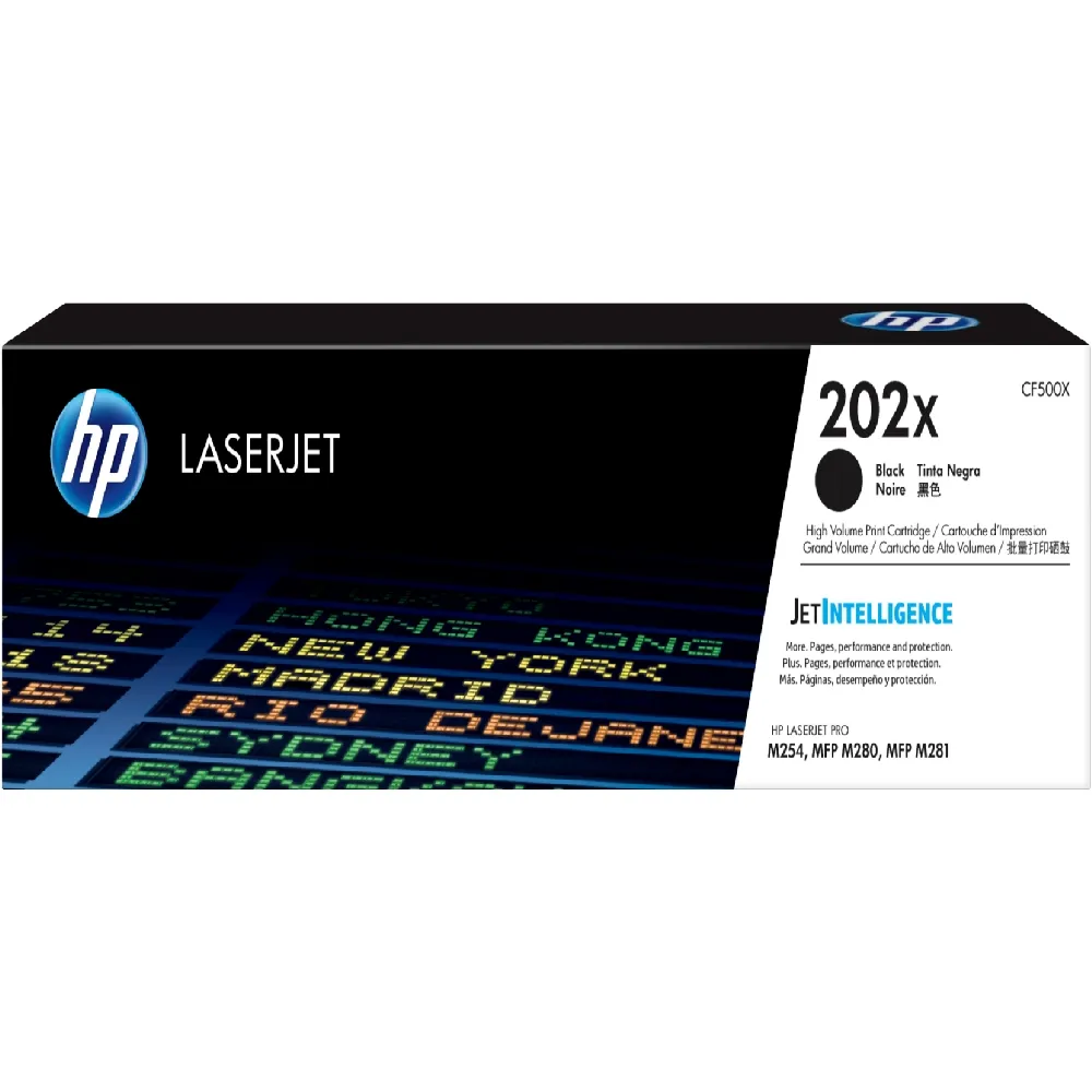 【HP 惠普】LaserJet 202X 高列印量黑色原廠碳粉匣(CF500X)
