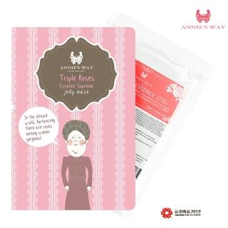 【Annies Way 安妮絲薇】謝曬皮 薔薇之戀童顏果凍面膜 40ml(鎖水 滋潤 亮白)