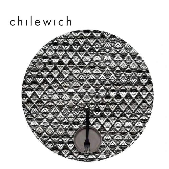 Chilewich Kite風箏編織系列 圓形餐墊38cm(MOONLIGHT / 月光)