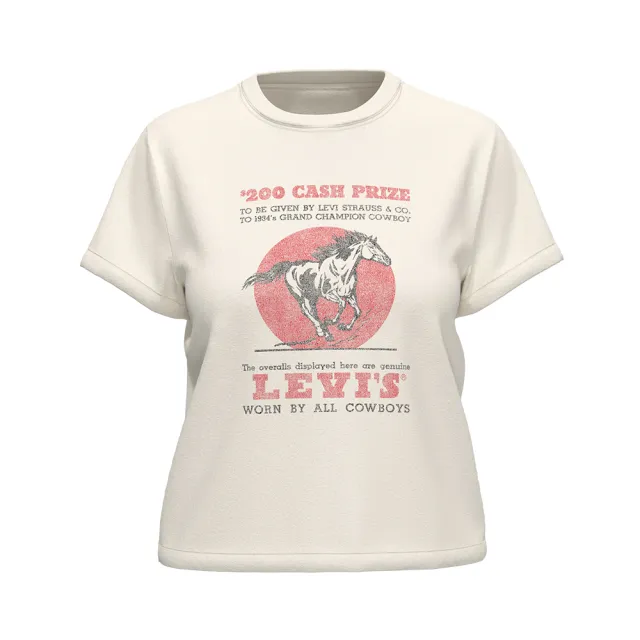 【LEVIS 官方旗艦】女款 短袖Tee恤 / 美式圖案 熱賣單品 A2226-0080