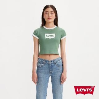 【LEVIS 官方旗艦】女款 Mini短版短袖Tee恤 / Batwing LOGO 熱賣單品 A3523-0064