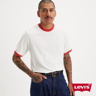 【LEVIS 官方旗艦】男款 短袖T恤 / 運動滾邊 / 紅白撞色 上衣 熱賣單品 A7702-0001