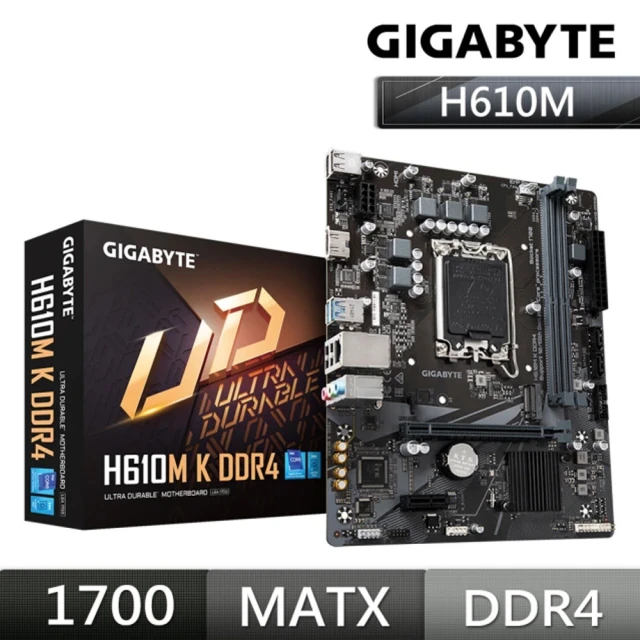 GIGABYTE 技嘉GIGABYTE 技嘉 H610M K DDR4 主機板+KIOXIA Exceria G2 1TB M.2 SSD(M+S 組合包)