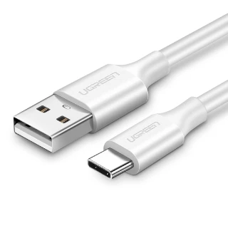 【綠聯】1M USB-A to Type-C高速手機傳輸充電線 快充(白色/3A快充/1米)