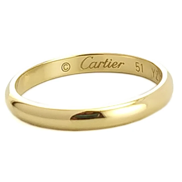 Cartier 卡地亞 18K金-1895系列經典婚戒51號