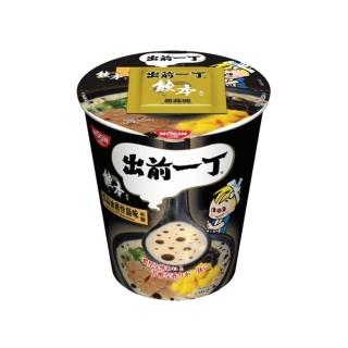 【NISSIN 日清】出前一丁黑蒜油豬骨湯味速食麵(杯麵 70g/杯)