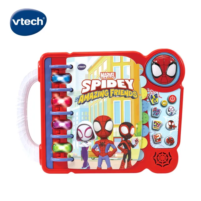 【Vtech】蜘蛛人-英語學習閱讀聽力2入組(有聲書+手機)