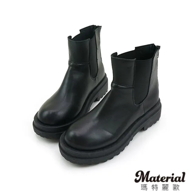 【Material瑪特麗歐】女鞋 短靴 女靴 帥氣拉鍊厚底短靴   T1867(短靴)