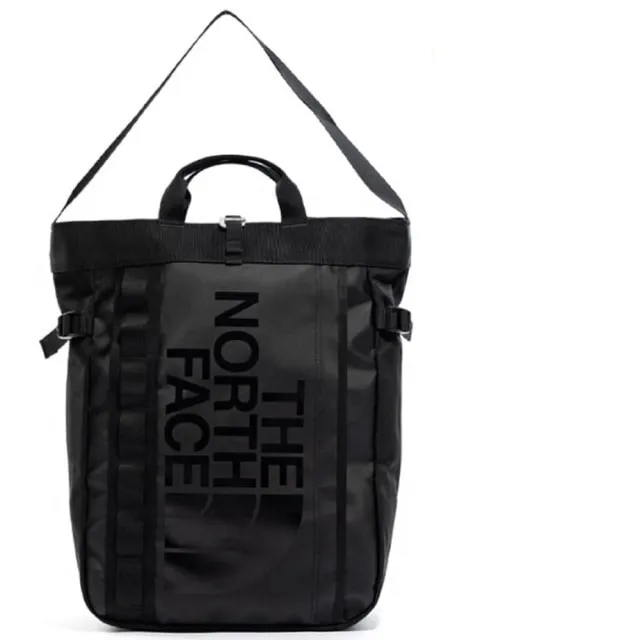 【The North Face】BASE CAMP TOTE 抗撕裂多功能側背包19L.托特包(3KX2-KX7 黑 N)