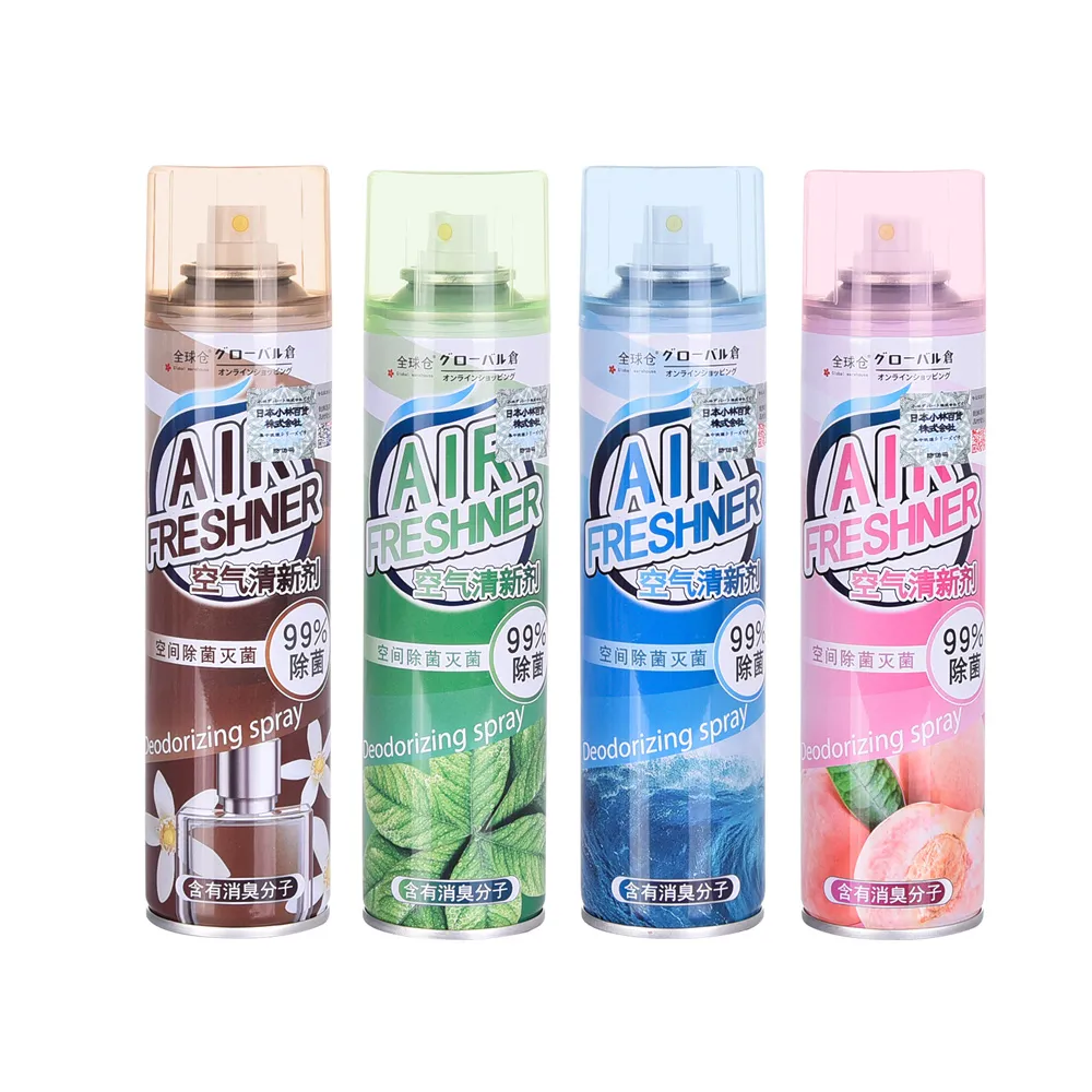 空間去味抗菌除臭香氛噴霧/空氣清新劑360ml_3入組(香甜蜜桃味+清爽綠茶味+清新海洋味)