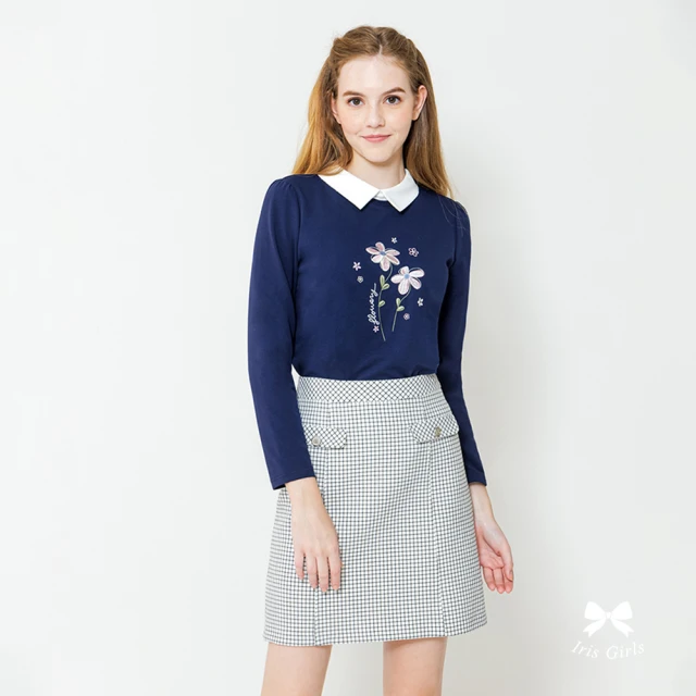 Iris Girls 艾莉詩 甜美特調花朵棉質上衣(3594