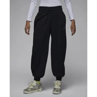 【NIKE 耐吉】休閒長褲 針織長褲 速乾 籃球 AS W J SPT FLC GFX PANT 女款 黑(FN5132010)