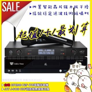 【金嗓】CPX900K2F+JCT J-8100 超高頻UHF無線麥克風組(具XLR平衡式專業輸出)