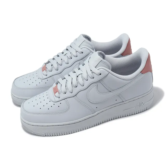 【NIKE 耐吉】休閒鞋 Air Force 1 07 男鞋 AF1 情人節 白 珊瑚粉(HF0729-001)