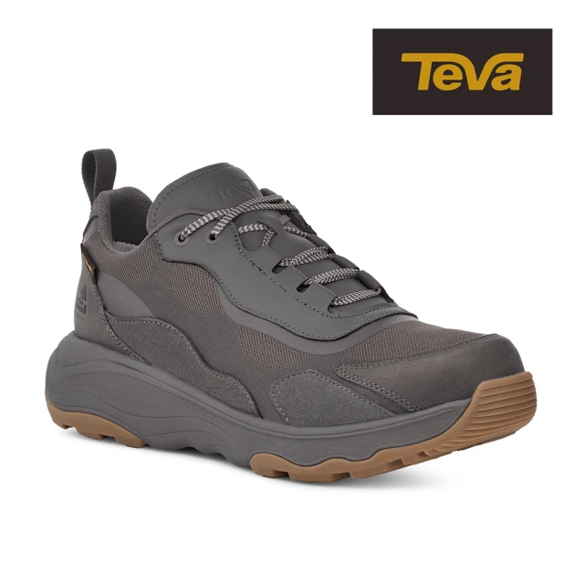 【TEVA】男健行鞋 低筒防潑水戶外登山鞋/健行鞋 Geotrecca Low RP 原廠(深海鷗灰-TV1134373DGGR)