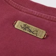 【Dickies】男女款深磚色純棉左胸口袋CNY元素印花短袖T恤｜DK012627G04