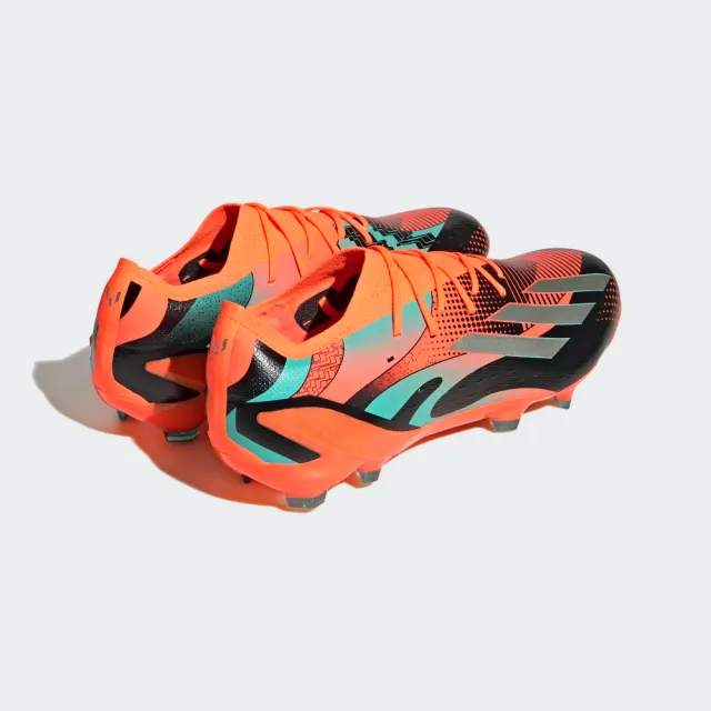 【adidas 愛迪達】X SPEEDPORTAL MESSI. 1 FG 男款 梅西 足球釘鞋 高階 室外 草地 橘黑藍(GZ5148)