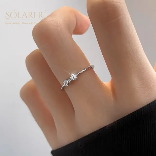 【SOLARFRi】輕奢閃耀戒指｜可調整戒圍大小禮盒包裝(閨蜜求婚女友老婆情人生日禮物)