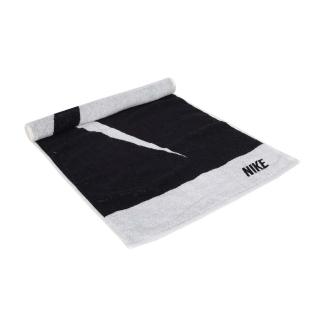 【NIKE 耐吉】JACQUARD 毛巾-80X35CM-純棉 海邊 游泳 慢跑 黑白(N1001539189MD)